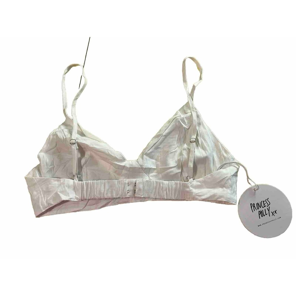 Princess Polly Boho Y2K Fairy Cottagecore Coquette White Bralette Top size 4 NWT - Picture 2 of 4
